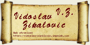 Vidoslav Zipalović vizit kartica